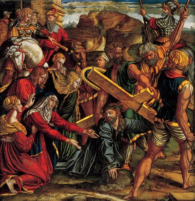 Christ Falls on the Road to Calvary by Unbekannt Unbekannt